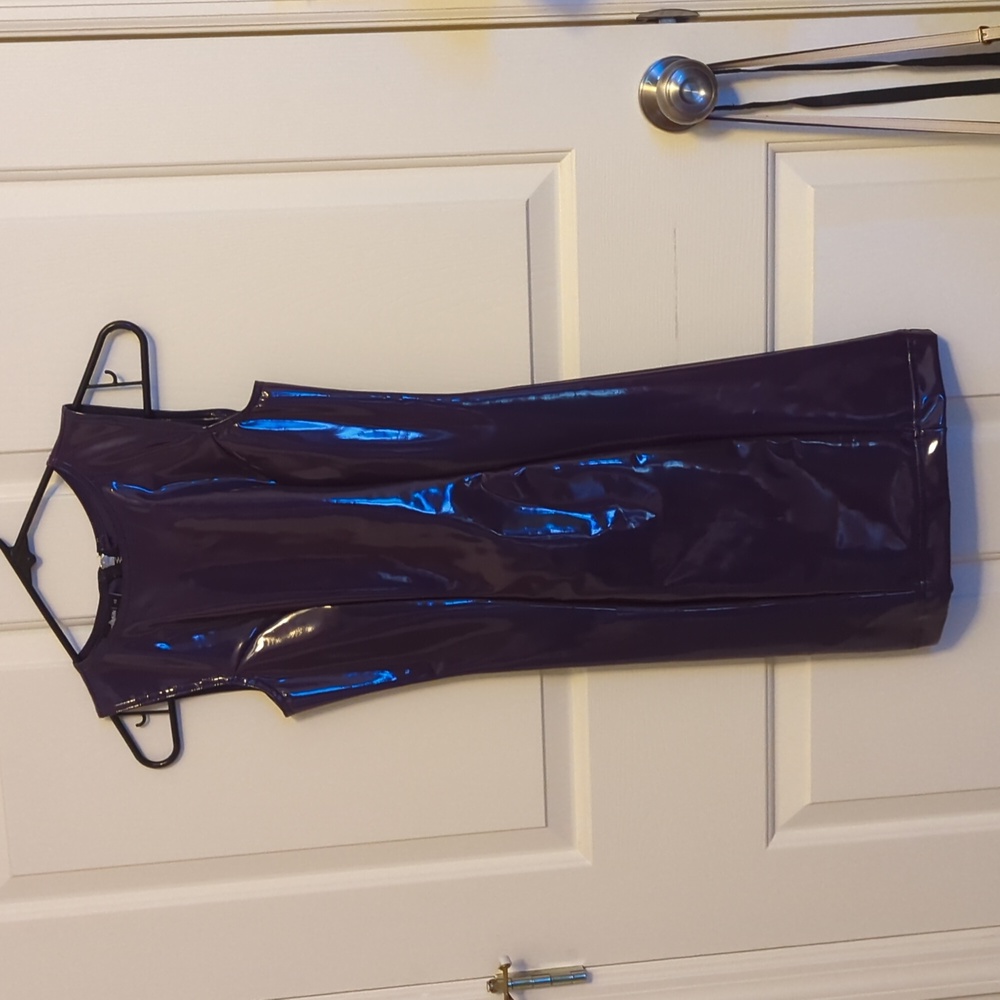 BlackMilk Purple Latex Like dress